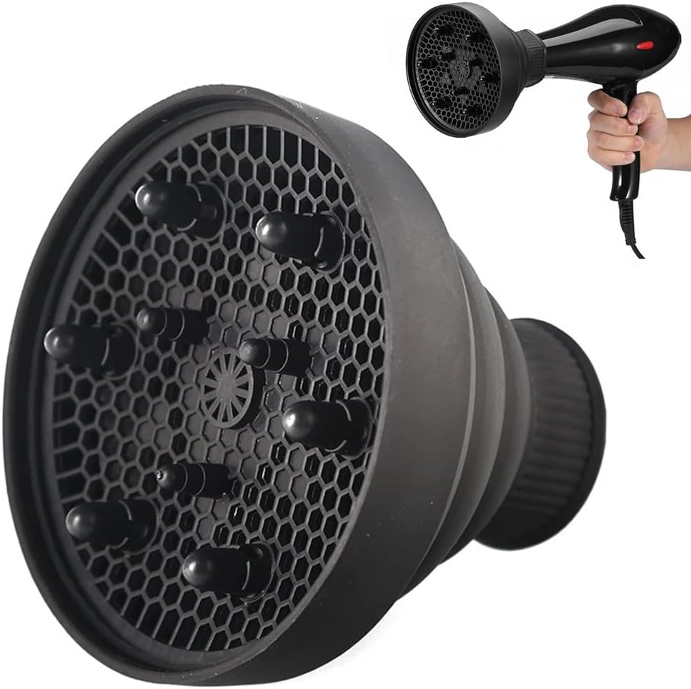 JAWUZ Universal Hair Dryer Diffuser for Curly Hair Diffuser Silicone Attachment Universal Accessory for Curly Hair Dryer image number 3