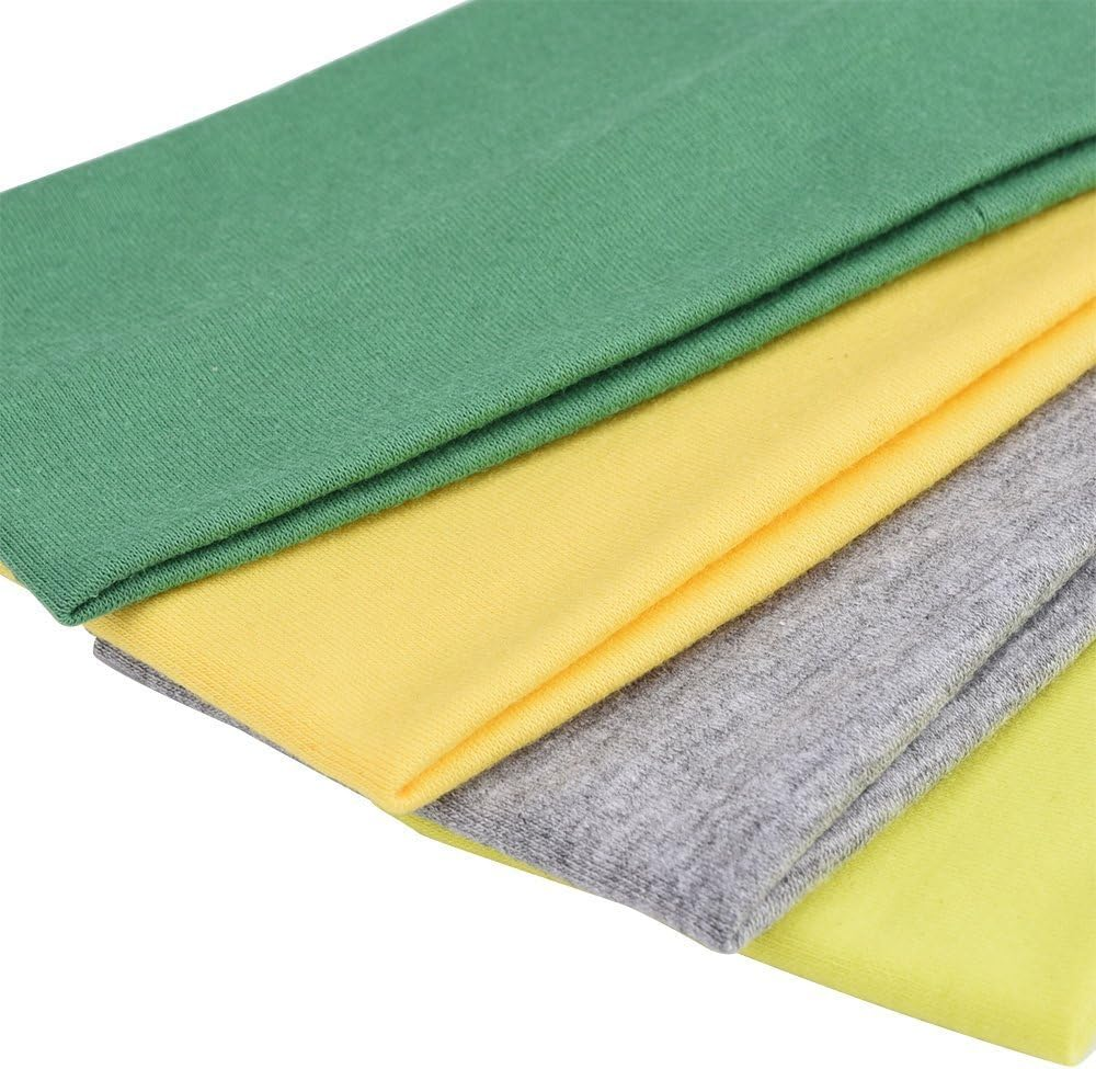 Lasenersm 12Pcs Soft Stretch Elastic Yoga Cotton Headbands Hair Wrap Accessories for Teens Women Girls Sports Teams Head Band image number 4