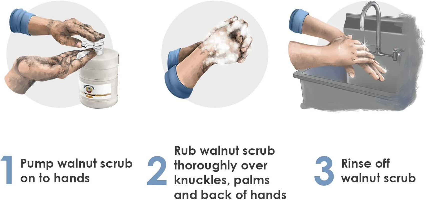 Grandpa Gus'S Super Hand Scrub, Walnut Shell Scrubbers, Natural Handsoap, Degreaser for Automotive Mechanics & Constructors, 1 Gallon image number 2