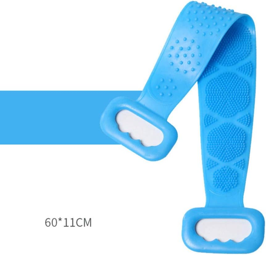 Cabilock 2Pcs Silicone Bathing Massage Brush Exfoliating Shower Towel Hand for Cleaning Bathroom Supplies image number 3