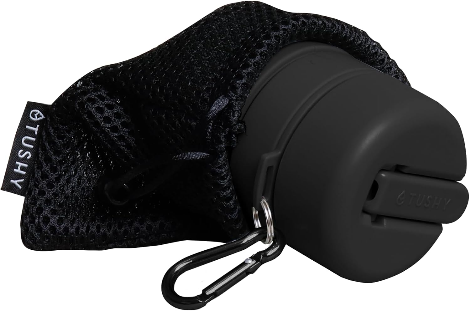 Tushy Travel Bidet: Collapsible & Expandable for Discreet Portability | Refreshing Clean for Camping, Outdoors & Travel (Peri Bottle for Postpartum Care, Helps with Hemorrhoid Relief), Jet Black image number 3