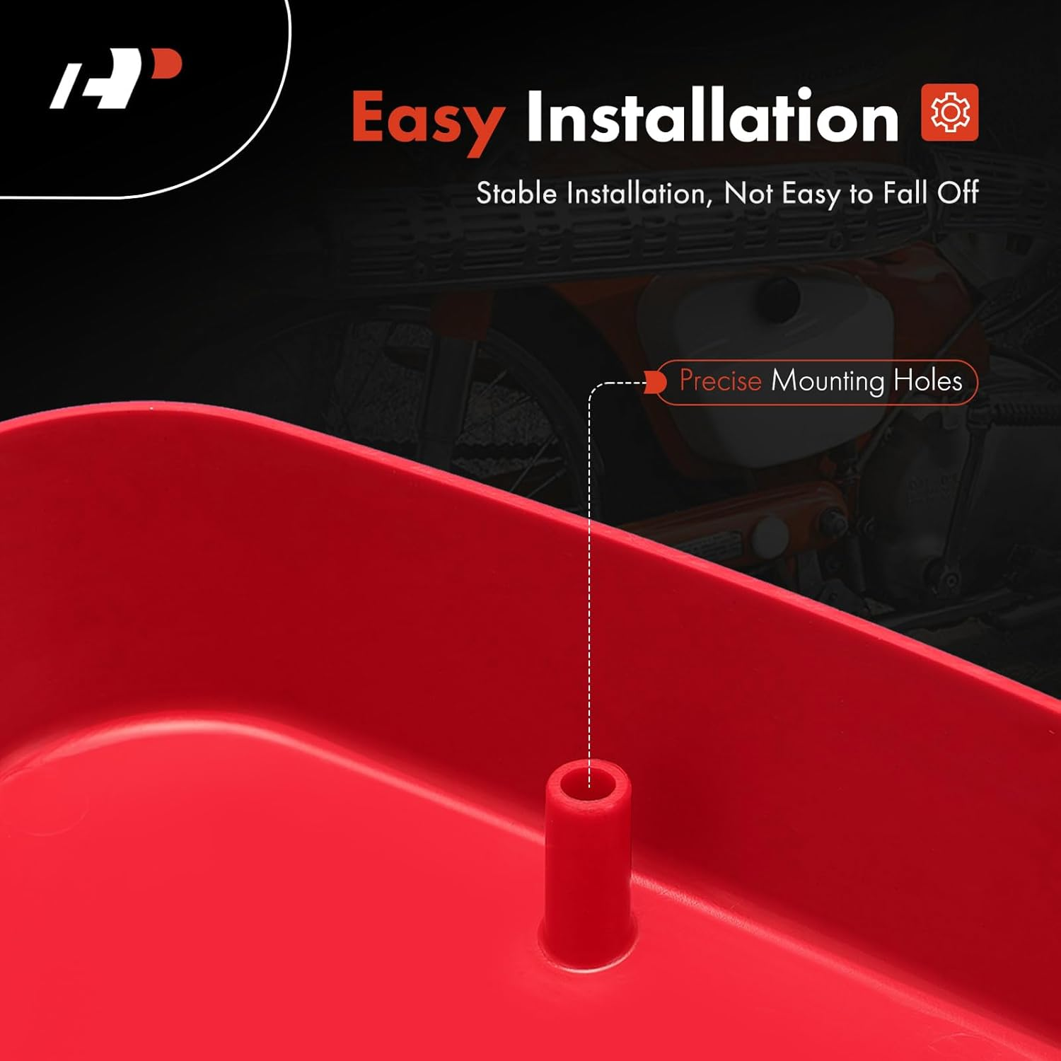 A-Premium Battery Box Frame Cover Compatible with Honda CA105T 1963-1965, CT110 1980-1986, CT90 1969-1979, Red, Right Passenger Side, Replace# 83600-459-910ZA