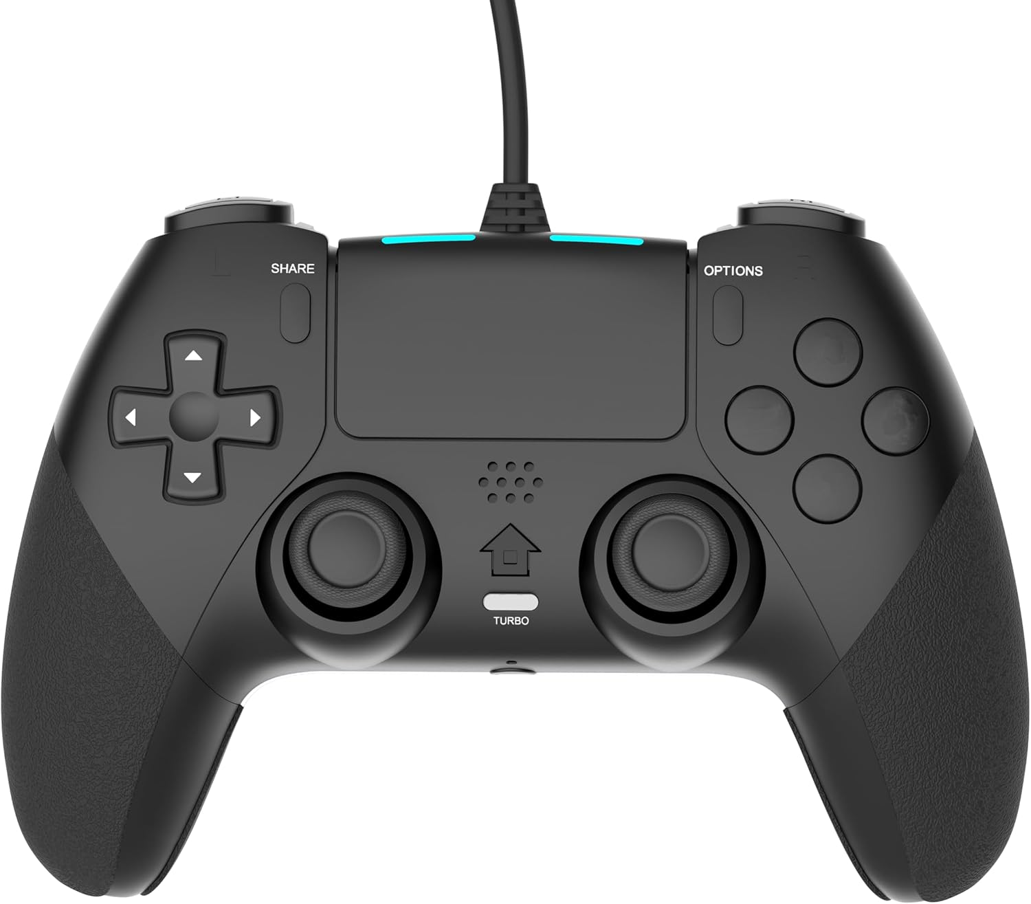 Wired Controller Gamepad for Playstation 4 /PS4 with Advanced Programming Buttons Dual Vibration Shock Joystick Gamepad for PS4/PS4 Slim/Ps4 Pro and PC (Black)