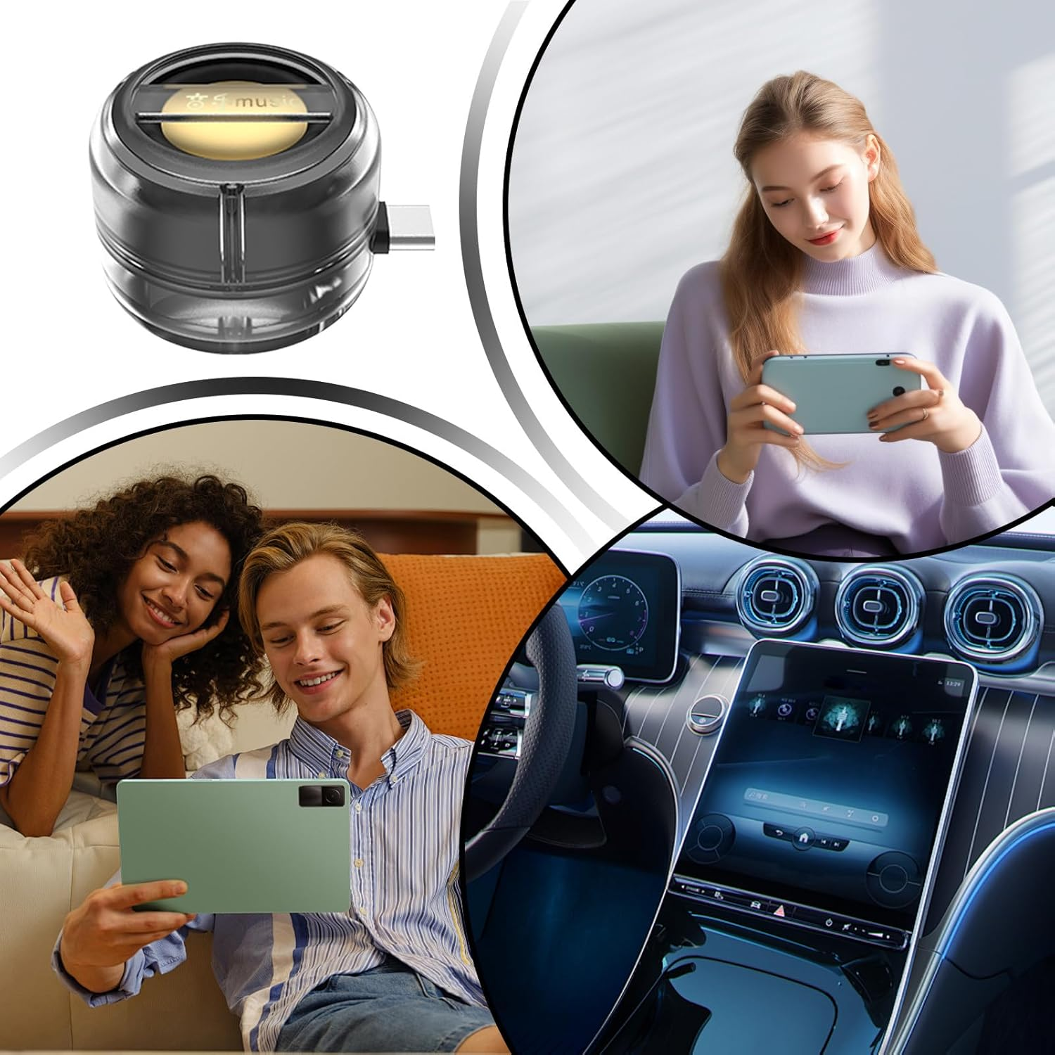 Outdoor Portable Speaker,Computer Speaker Amplifier | Mobile Phone Audio Amplifier Plug-And-Play, Portable Music Player for Cycling Camping image number 6