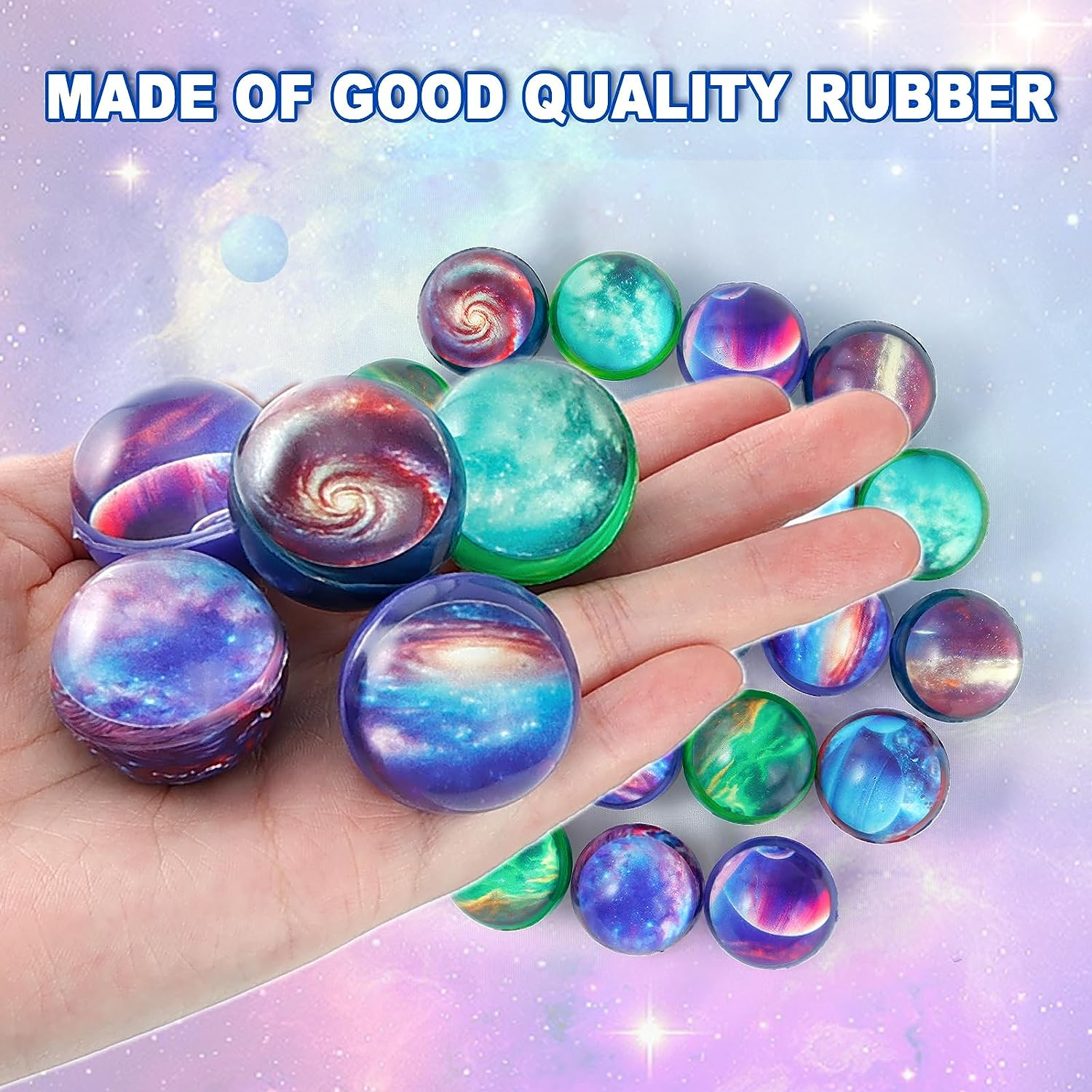 Pllieay Bouncy Balls, 32Mm Bounce Balls for Kids Party Favors, Gift Bag Filling image number 1