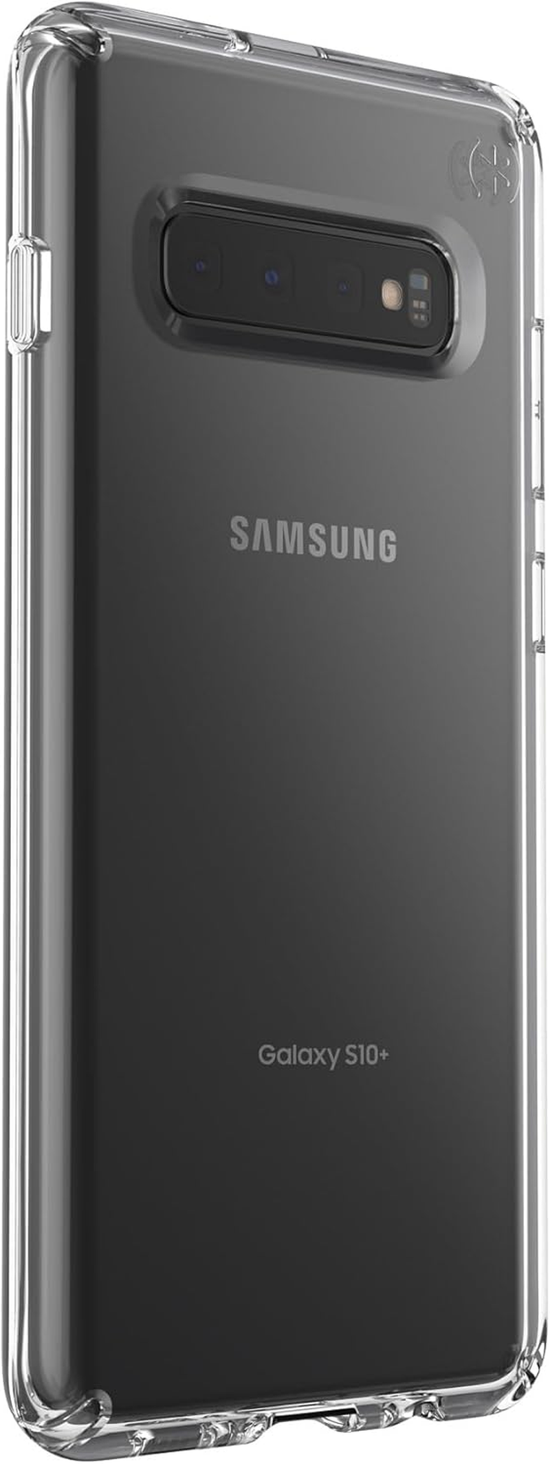 Speck Samsung Galaxy S10+ Presidio Stay Clear Case, Scratch-Resistant IMPACTIUM 8-Foot Drop Protected Phone Case That Resists UV Yellowing, Clear/Clear image number 1