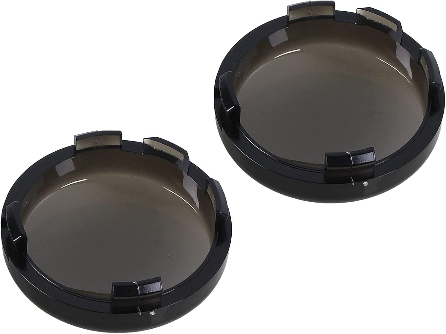 Smoke Turn Signal Lens Cover Compatible with Harley-Davidson Sportster Street Glide Road King Softail,4 PCS image number 1