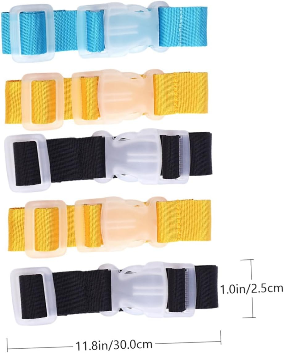 HORIALENCE 5Pcs Luggage Buckle Straps Luggage Hanging Buckles for Suitcase Travel Belts Suitcase Straps for Secure Baggage image number 2