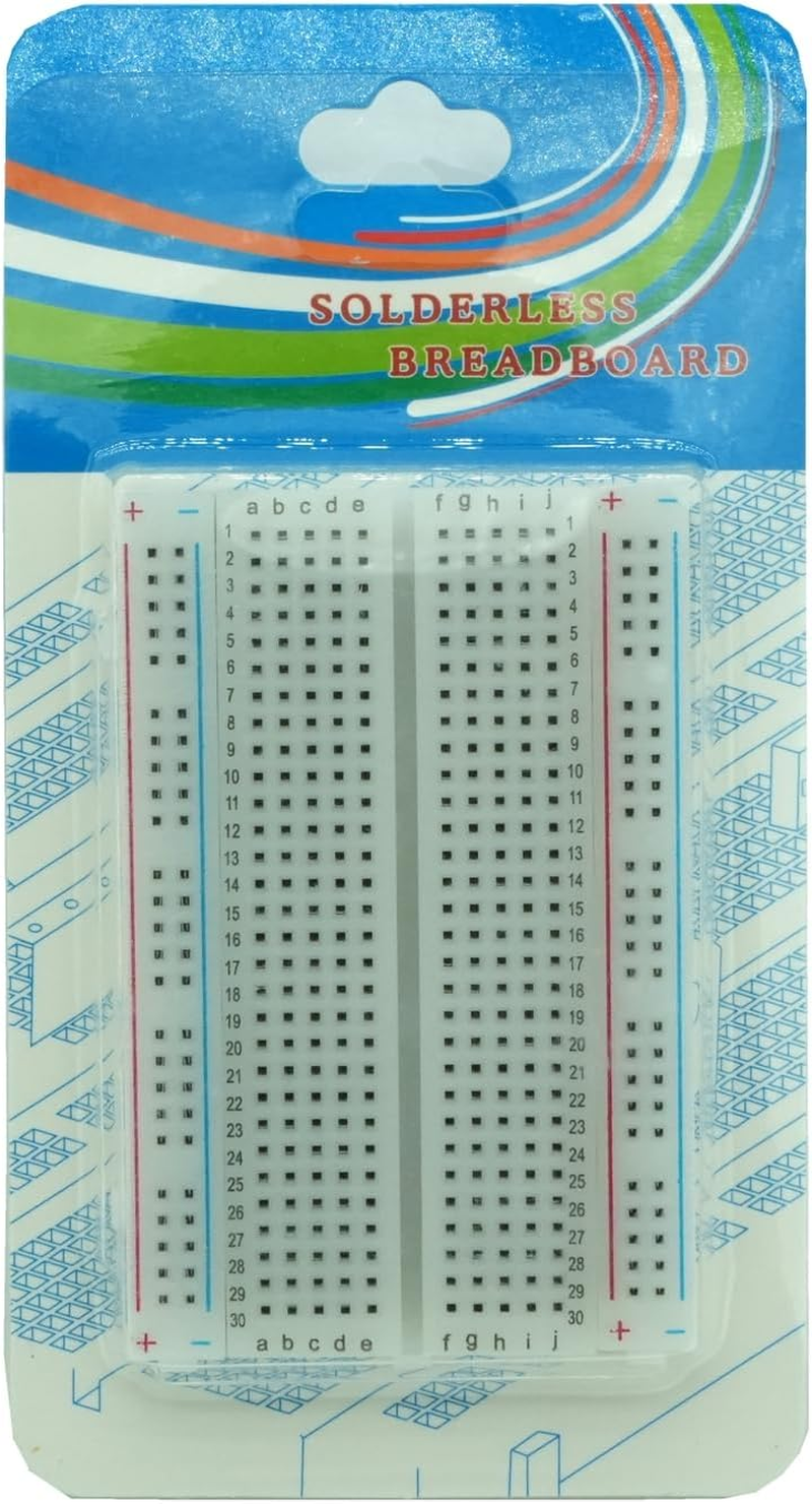 DIGISHUO 5Pcs 400 Ties Mini Solderless Breadboard Universal 400 Contacts Solderless Breadboard 400 Points Prototyping Shield for Electronics Testig DIY image number 1