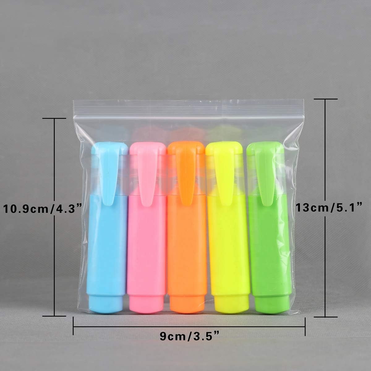(9Cm X 13Cm) - 100 Clear Plastic Bags - Quality Resealable Grip Self Seal Polythene Ziplock Storage Bags (9Cm X 13Cm) (3.5" X 5") image number 6