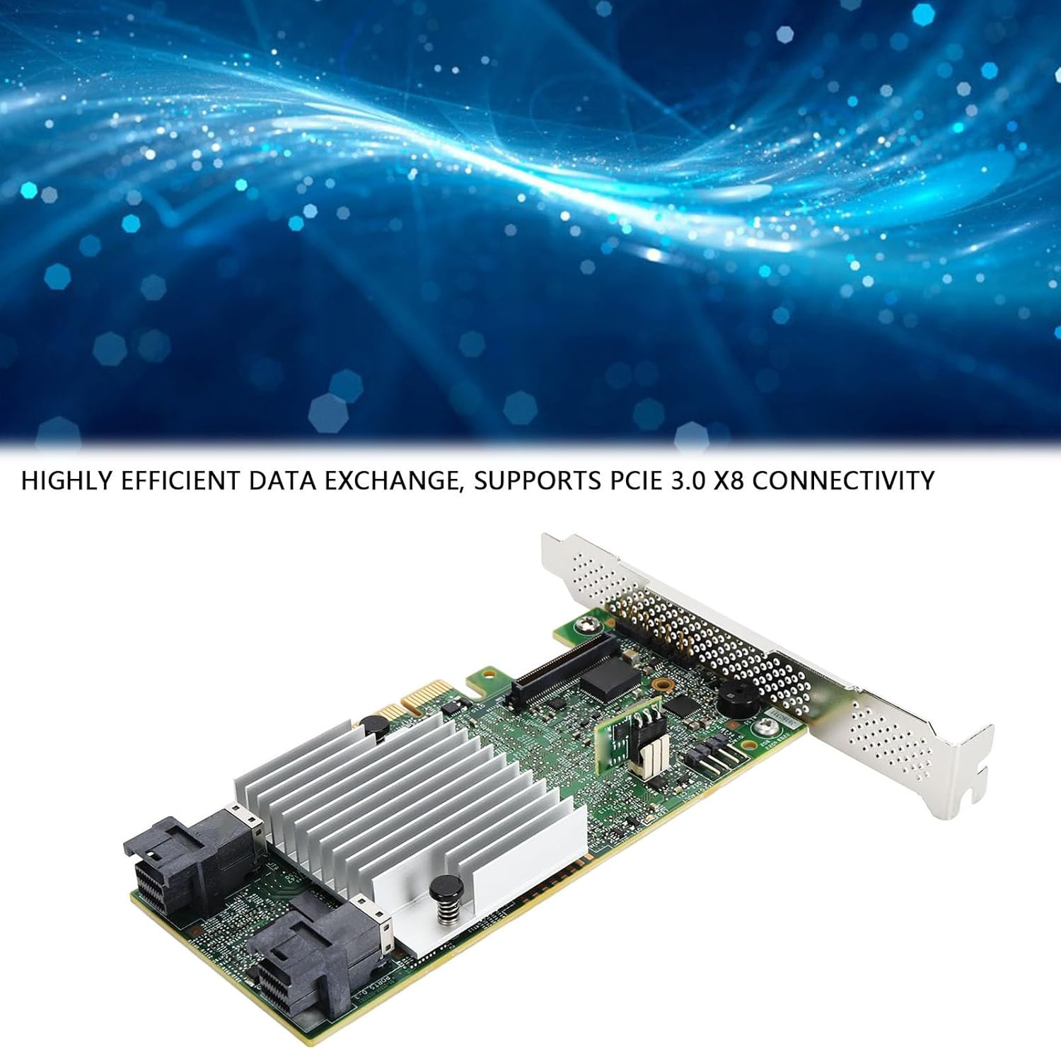 ASHATA 8 Port 12Gbps SAS Pcie 3.0 X8 RAID Controller Card for SAS3108 Chip, Supports PCIE 3.0 and 8X, Ideal for Desktop and Server image number 3