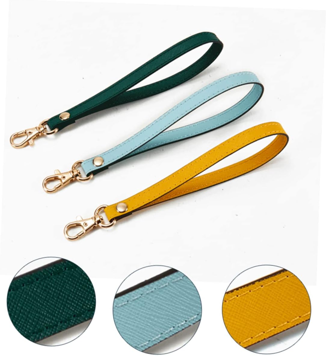 SEWACC Multi-Functional Genuine Buckle Wristlet Bag Strap Wrist Wrap for Keychain Clutch Wristlet image number 5