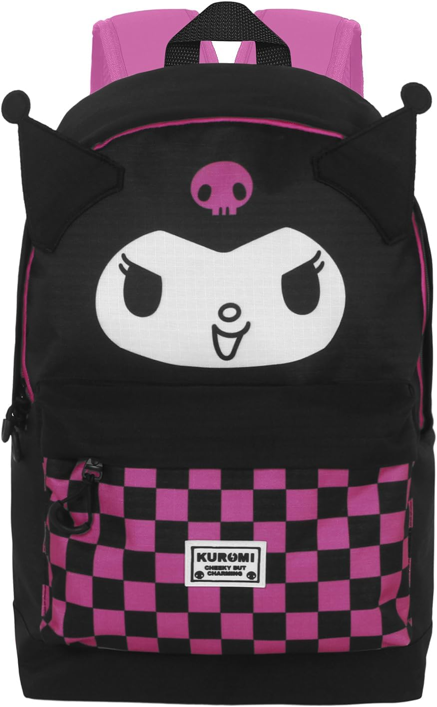 Karactermania Unisex Urban Fan Hs Backpack 2.2 Sanrio FAN HS Backpack 2.2 Vichy Pattern Backpack - Black image number 3