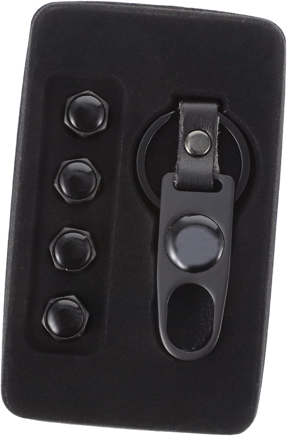 OSOLADY Anti-Theft Zinc Alloy Vehicle Stem Caps with Wrench Black Metal Car Tire Valve Covers Suitable for Automotive Wheels and Tires image number 1