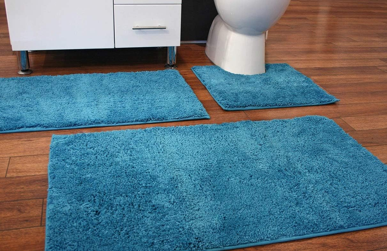 Bambury Microplush Bath Mat (Contour Mat) Contour Bath Mat, Pewter image number 3