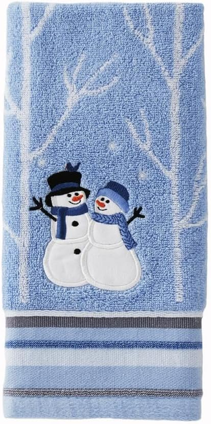 SKL Home by Saturday Knight Ltd. Winter Friends Hand Towel, Blue image number 4