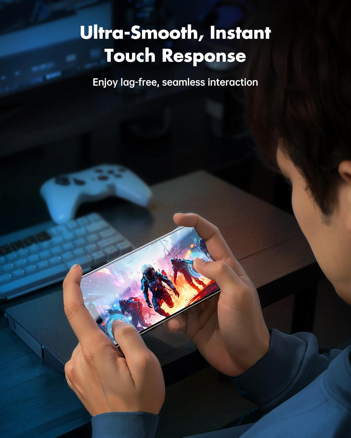 Unbreakcable Privacy Screen Protector for Iphone 15 (6.1 Inch), Pack of 2 + 2 Camera Protection Films, 25&deg; Anti-Spy, 9H Hardness, Anti-Fingerprint, HD Clarity Tempered Glass image number 5