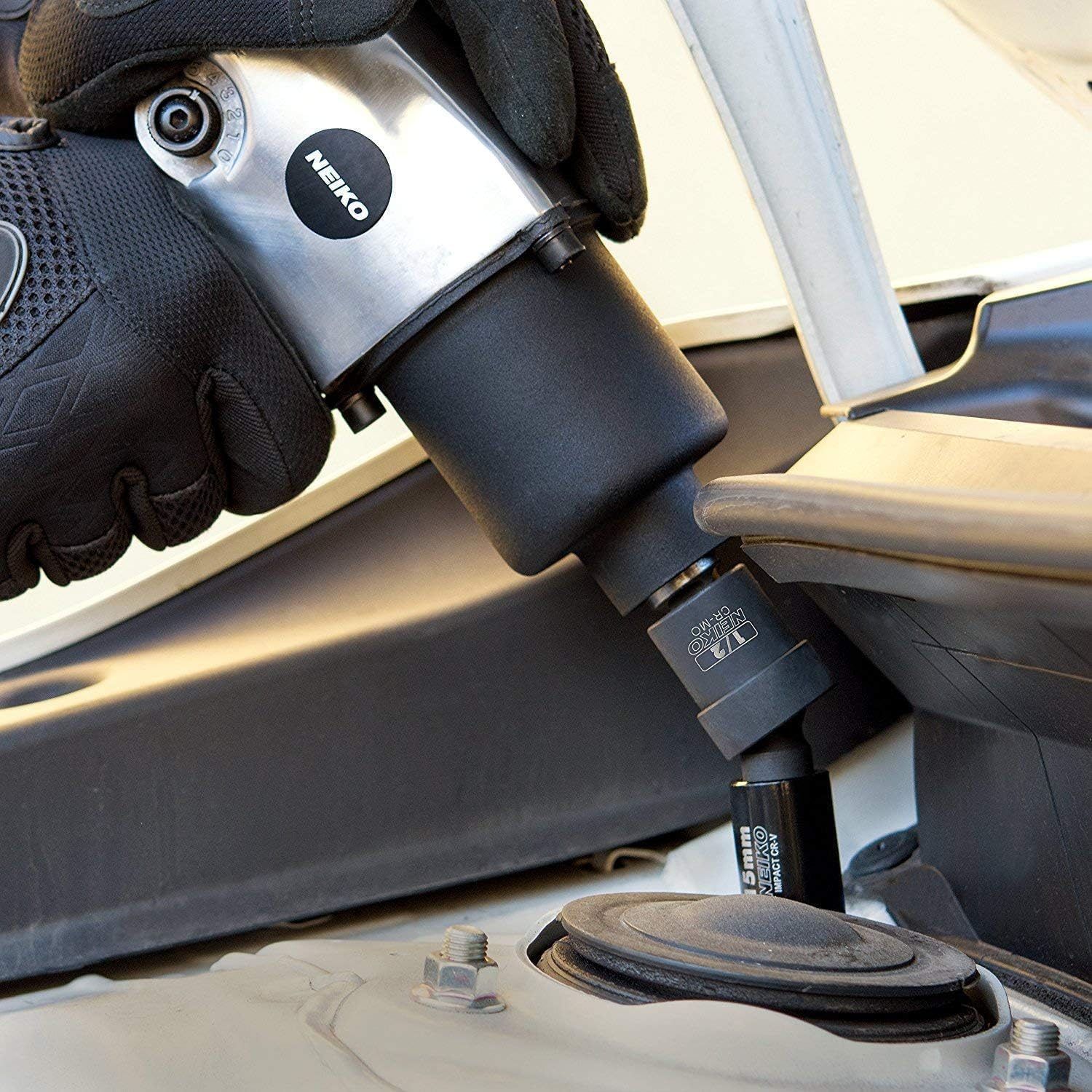 Neiko 00256A 1/2-Inch Drive Impact Extension Bar and Adapter Set, 5-Piece | Includes 5, 10, 15-Inch Extension Bars, Universal Joint, and Reducer image number 3