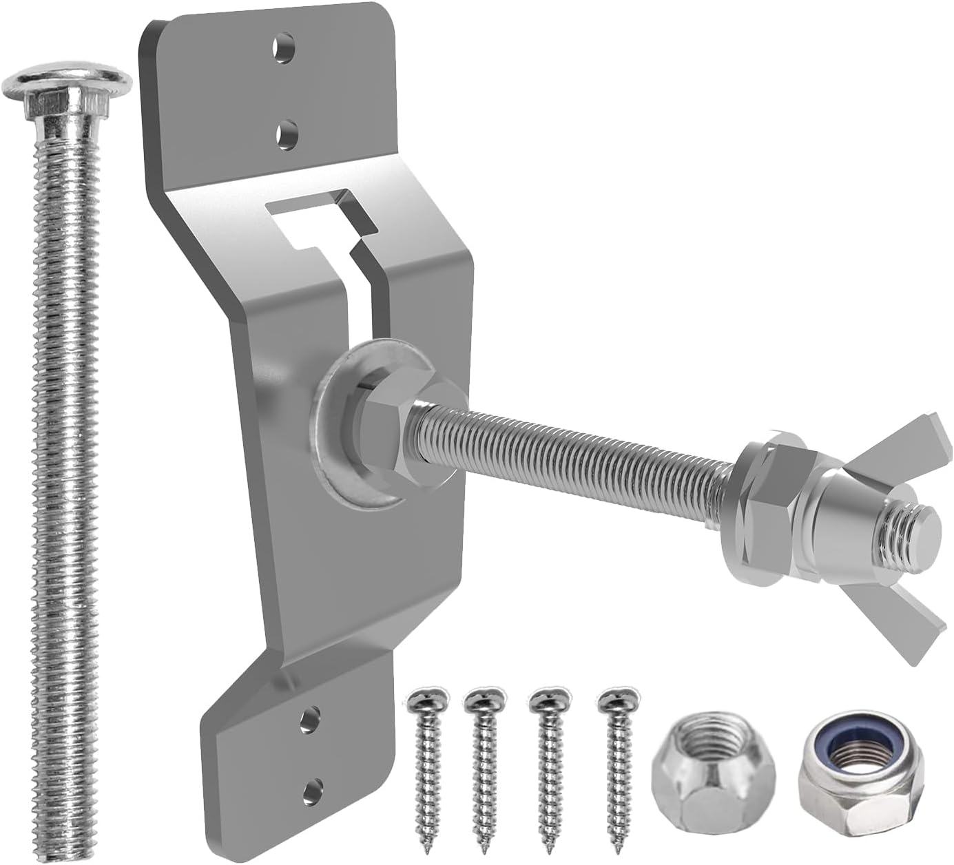 Adamoss Wall Mount Spare Tire Carrier Mount for Trailer,Spare Tire Carrier Bracket for Enclosed Trailer Accessories Spare Tire Holder for Trailer, Wheel Bracket Rack for Enclosed Trailer(Black)