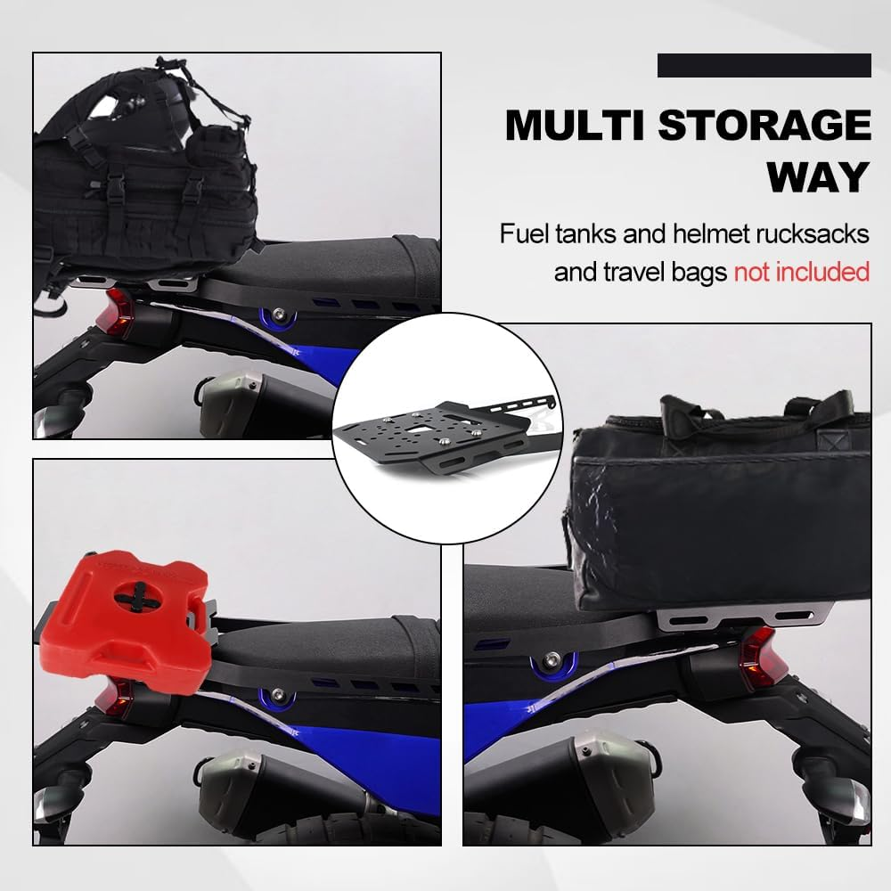Xitomer Motorbike Rear Rack Fit for Tenere 700 XTZ690 2019-2025 T7 Luggage Cargo Top Rack image number 3
