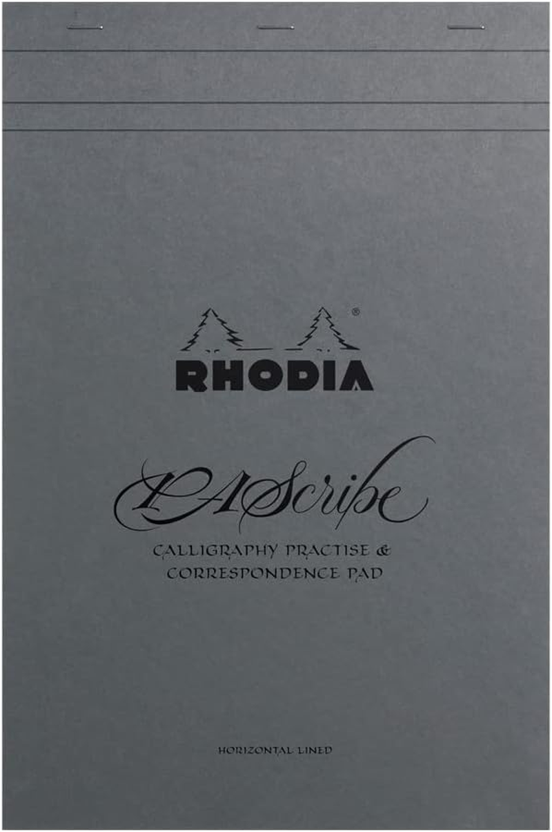 Rhodia 117761C Soft Notebook Rhodiarama Goalbook Silver A5 (14.8 X 21 Cm), 240P, Small Squares 5 X 5, Paper Ivory 90 G/M2, 2 Ribbons, Elastic Closure, Imitation Leather Papier Maya Gris (Pack of 2)