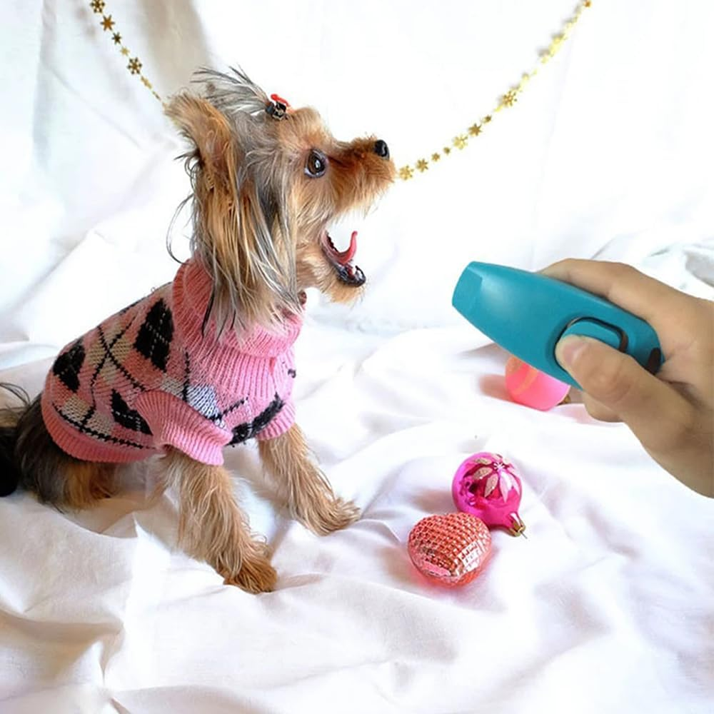 Pet Barking Combo Obedience Puppy Train Skills Dog Training Whistle Clicker Stop Black