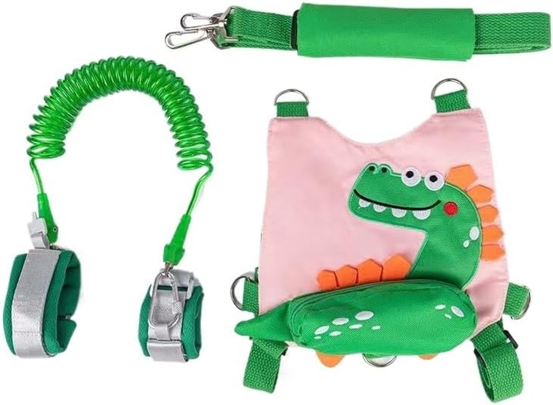 3 in 1 Kids Walking Leash, Toddler Harness Leash, anti Lost Wrist Link, anti Lost Child Backpack with Safety Leash, Kids Walking Wristband Assistant Strap Belt for Boys, Girls Outdoor Activity image number 2