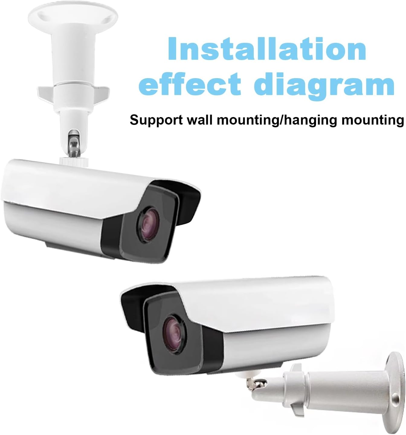 GIOD 2-Pack Camera Wall Mount Bracket, 360&deg; Adjustable Aluminum Mount Compatible with Arlo Pro 2/3/Ultra, Universal 1/4" Screw image number 2