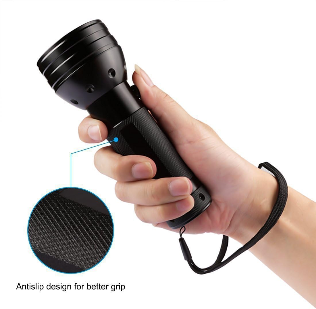 UV Lighttorch - 395Nm Powerful Black Light Flashlight | Multi-Purpose UV Light for Pet Urine Detection, Ghost Hunting & Stain Inspection image number 4