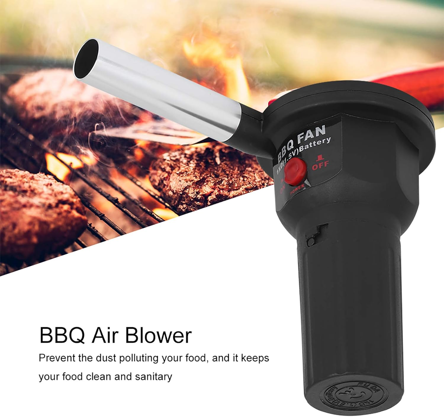 USB Cable DC BBQ Blowers, Outdoor Barbecue Blower, Portable BBQ Fan Blower for Outdoor Cooking, Picnic, Camping 5V image number 3