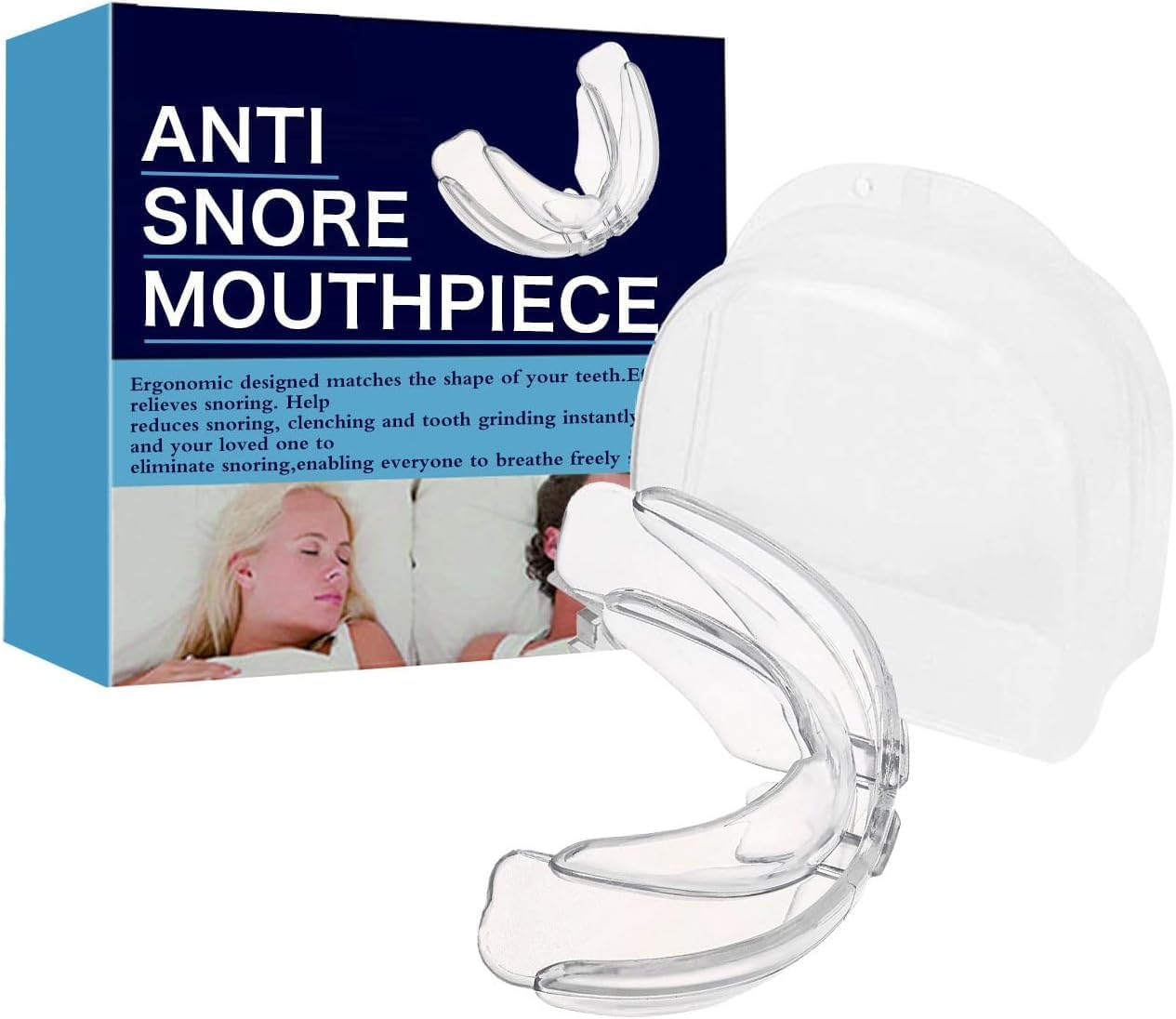 Adjustable anti - Snoring Mouth Guard for Men Women Comfortable All Types Device Mouthpiece to Stop Prevent Oral Appliance Reduce Men&rsquo;S Women&rsquo;S Solution Product Protection against Aid image number 2