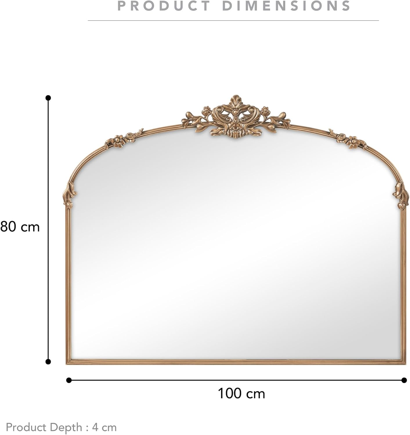 Cooper & Co. Florence 80Cm Baroque Mirror image number 3