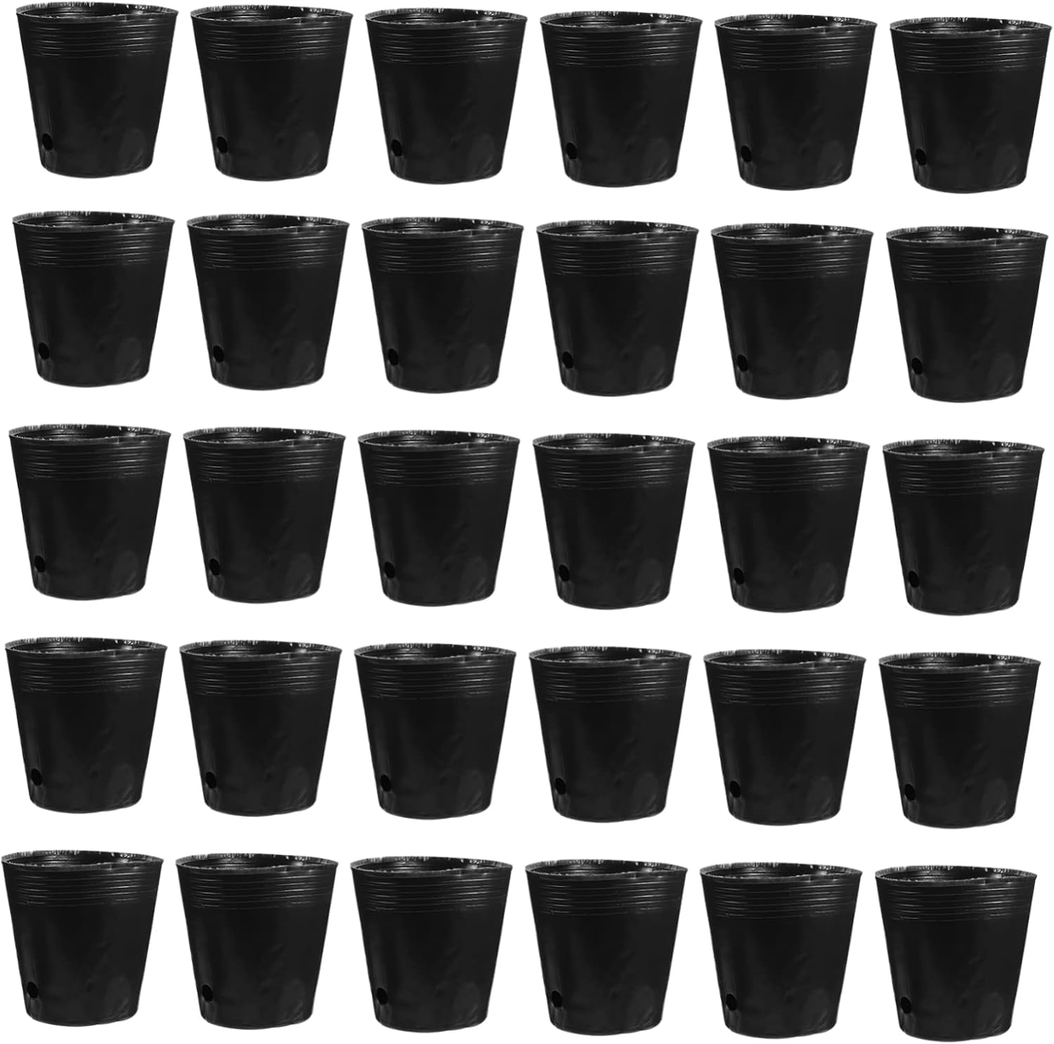 DOITOOL 100Pcs Bonsai Gardening Cups Durable Black PE Planting Bags for Root Development Watering image number 4