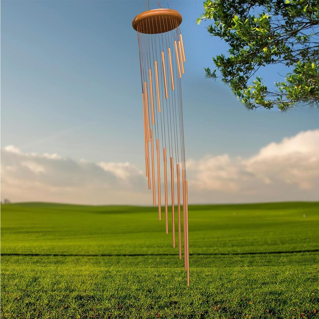 Wind Chimes for Outside, 36Inch Metal Wind Chimes Outdoor with S Hook, Classic Memorial Wind Chimes Deep Tone Windchimes Outdoors for Home Garden Decoration image number 4