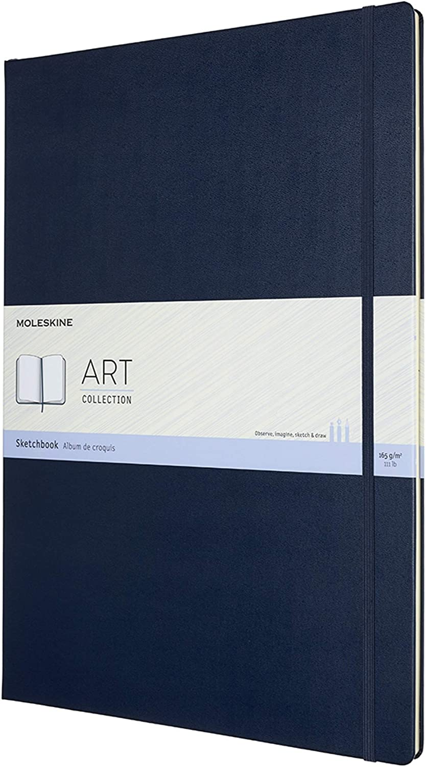 Moleskine Art Sketchbook, Plain A4, Black, 21.59 X 2.1 X 29.85 Cm