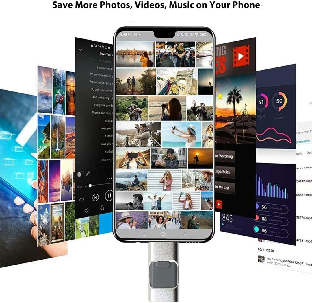 64GB USB 3.0 Flash Pen Drive Thumb U Disk Memory Stick Storage for Iphone Ipad PC Iphone 6 7 8 11 Pro X XS 12 13 14 for IOS8 or Above,Windows Xp,Windows 7/8/10,Window Osx,Linux.Mac (Pink) image number 3