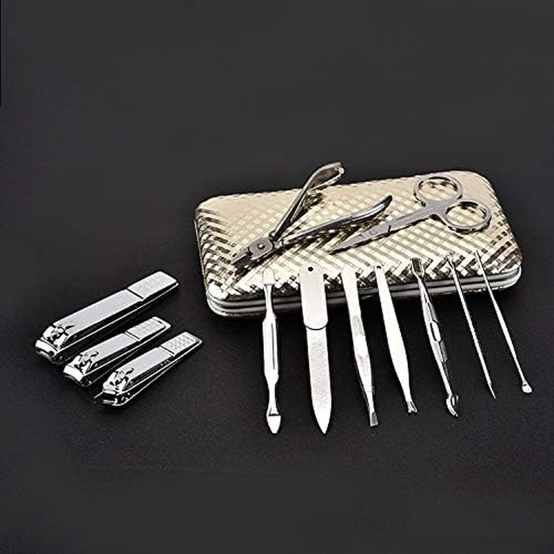 10Pcs/Set Stainless Steel Nail Clippers Manicure Set Nail Art Kit Earpick Nail Foot Trimming Tools for Men Women Zhengpingpai image number 2