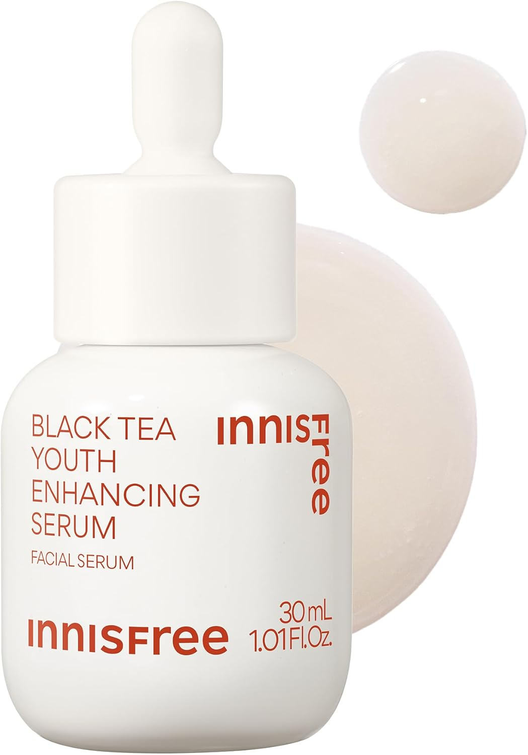 Innisfree Black Tea Youth Serum, Korean Anti-Aging Treatment with Niacinamide for Radiance, Firm Skin, Hydration, and Visible Skin Renewal image number 1