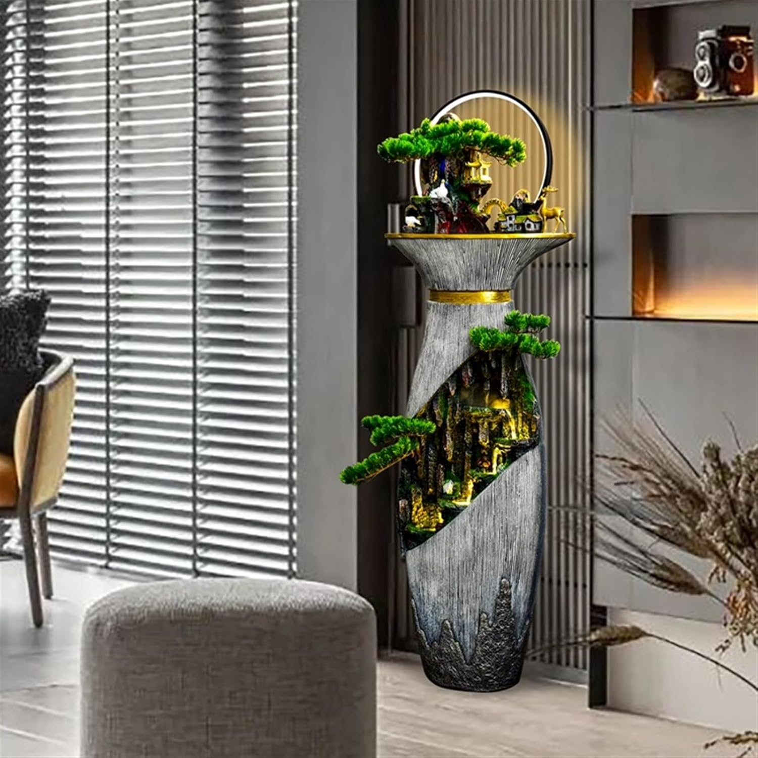 Outdoor Fountain Water Fountain Decoration, Floor Home, Living Room Courtyard Office image number 5