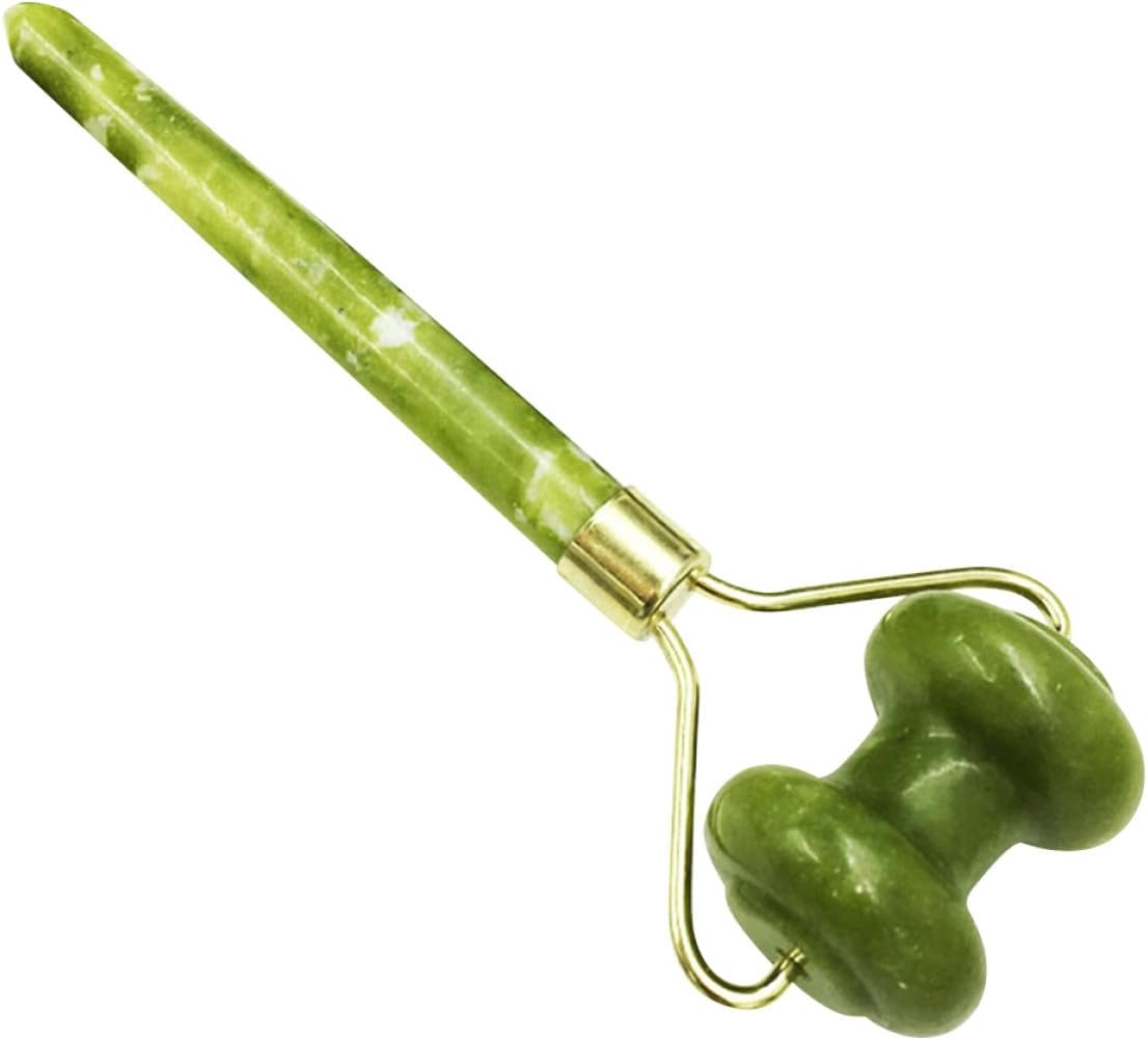 LIFKOME Jade Roller Face Massager and Skin Care Massage Tool, Dual-Head Natural Jade Stone Facial Roller for Face and Neck Massage, Portable Beauty Tool for Facial Lifting and Skin Rejuvenation image number 4