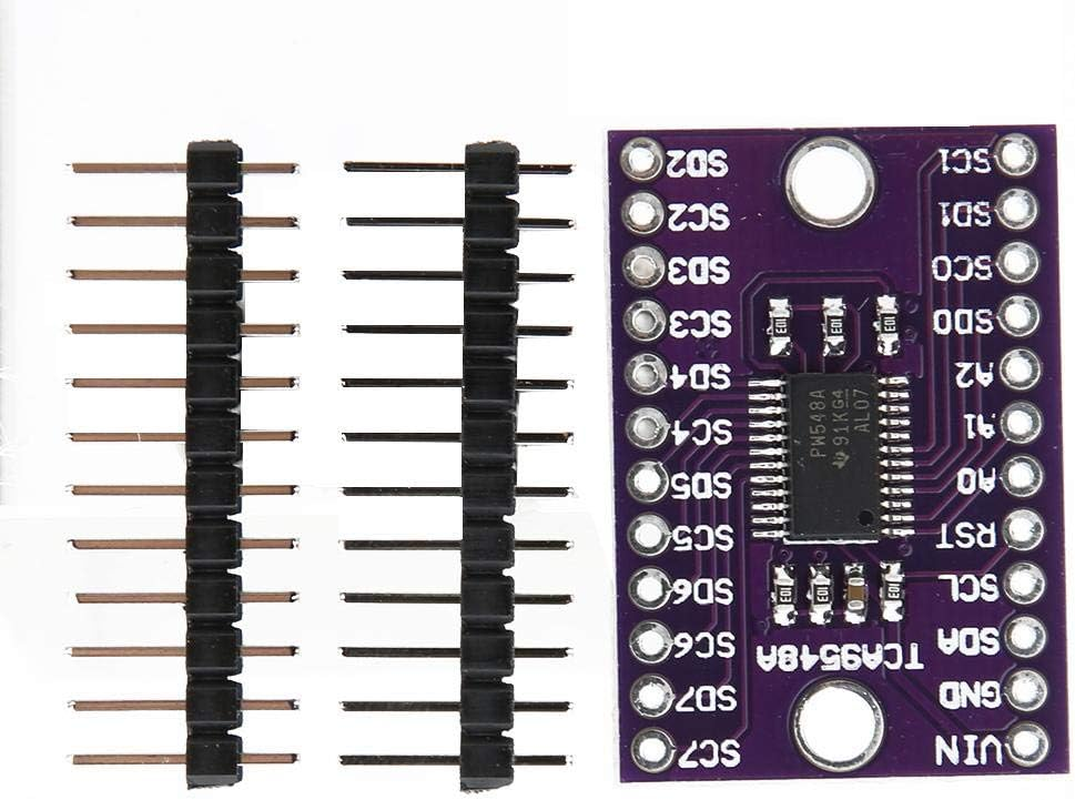 Wakects TCA9548A 8-Channel Multiplexer Breakout Board Module for Single Board Computer Development Board with I2C IIC Interface