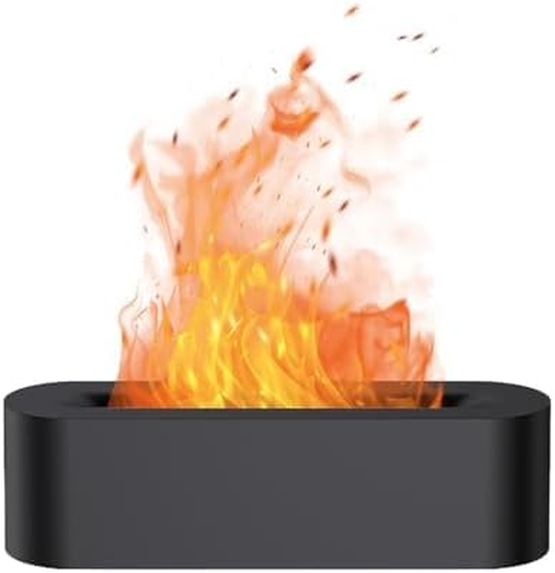 Flame Air Diffuser Humidifier Portable Noiseless Aromatherapy Diffusers Essential Oil Diffusers for Household Office Yoga with No-Water Auto Shut-Off Protection image number 2