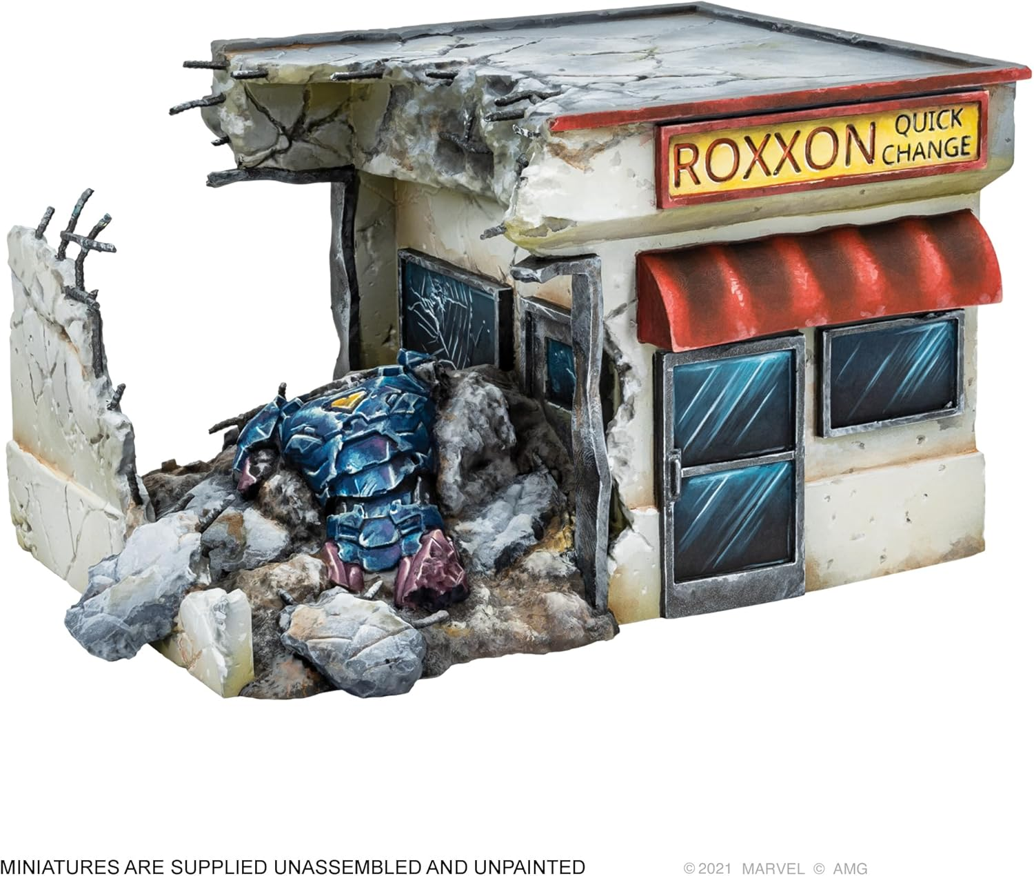 Asmodee North America Marvel Crisis Protocol Crashed Sentinel Terrain Pack Miniatures Game image number 5