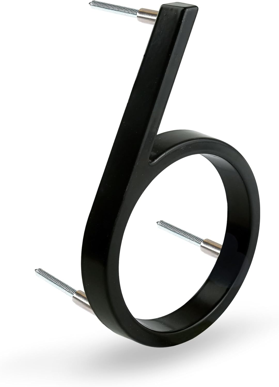 HASWARE Floating House Number Sign 5 Inch (12 Cm) Modern Door Numbers Signage Plaque Street Home Address Numerals (Upgraded Black, 6) image number 4