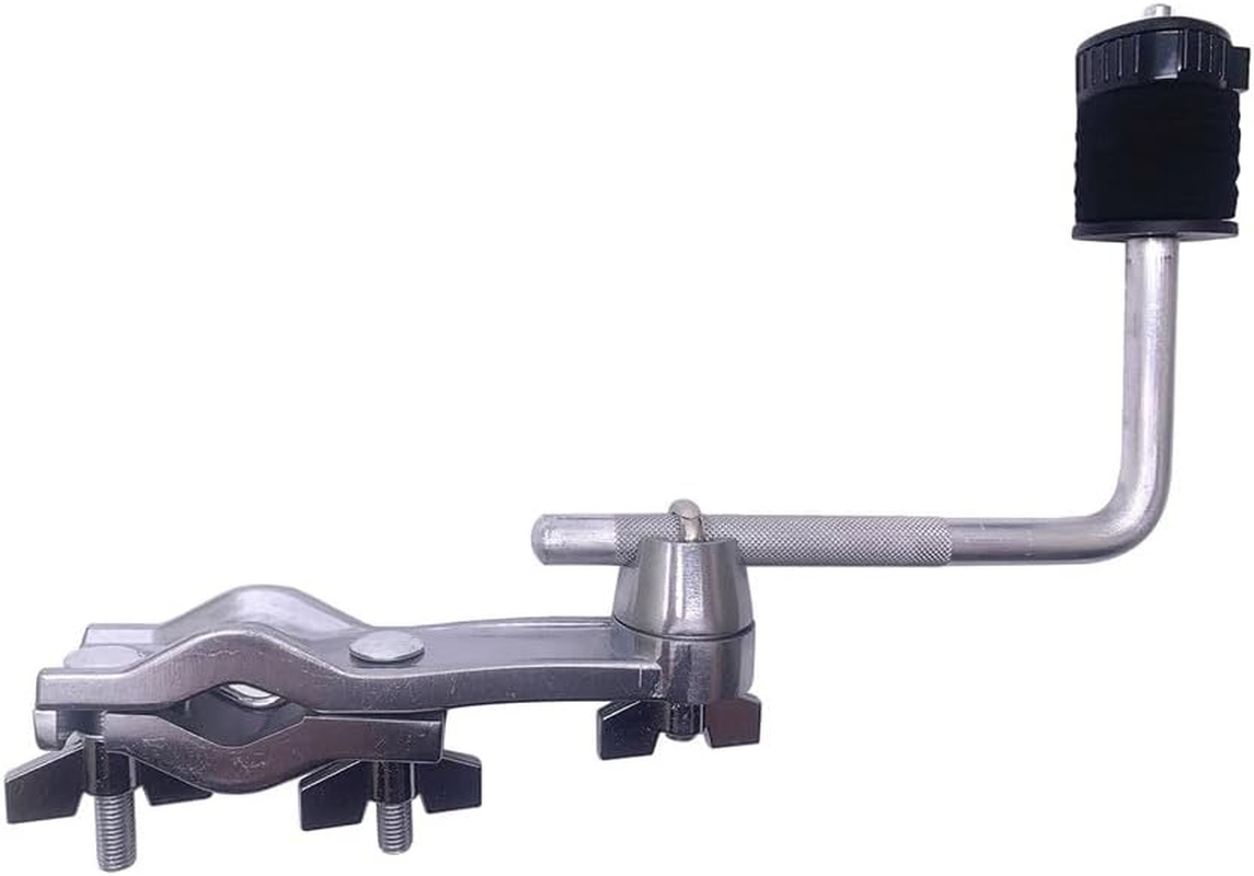 Jiayouy Drum Set Mounting Clamp Chrome Cymbal Boom Arm with Clamp Holder Bracket Percussion Instrument Accessories Silver image number 5