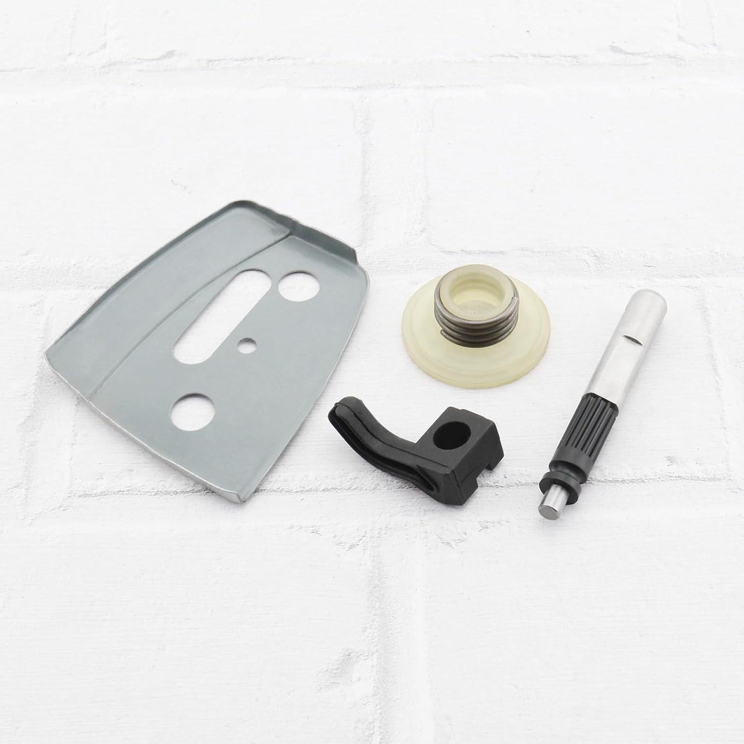 LT Easiyl 4Pcs Oil Pump Oil Filler Worm Gear Plate Kit Compatible with Husqvarna 340/350/ 345/346 Xp, 353 Chainsaw Accessories 503931801 503854801 503932101 image number 2