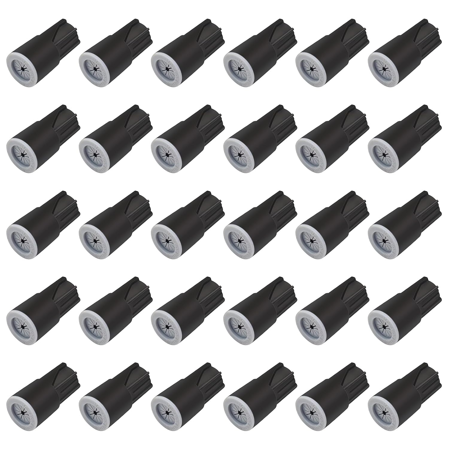 Snokay 30 PCS Waterproof Wire Connectors, Outdoor Electrical Cable Terminal Twist Nuts Cap, for Wet Location Installation, Landscape Lights, Irrigation Valves, Black image number 6