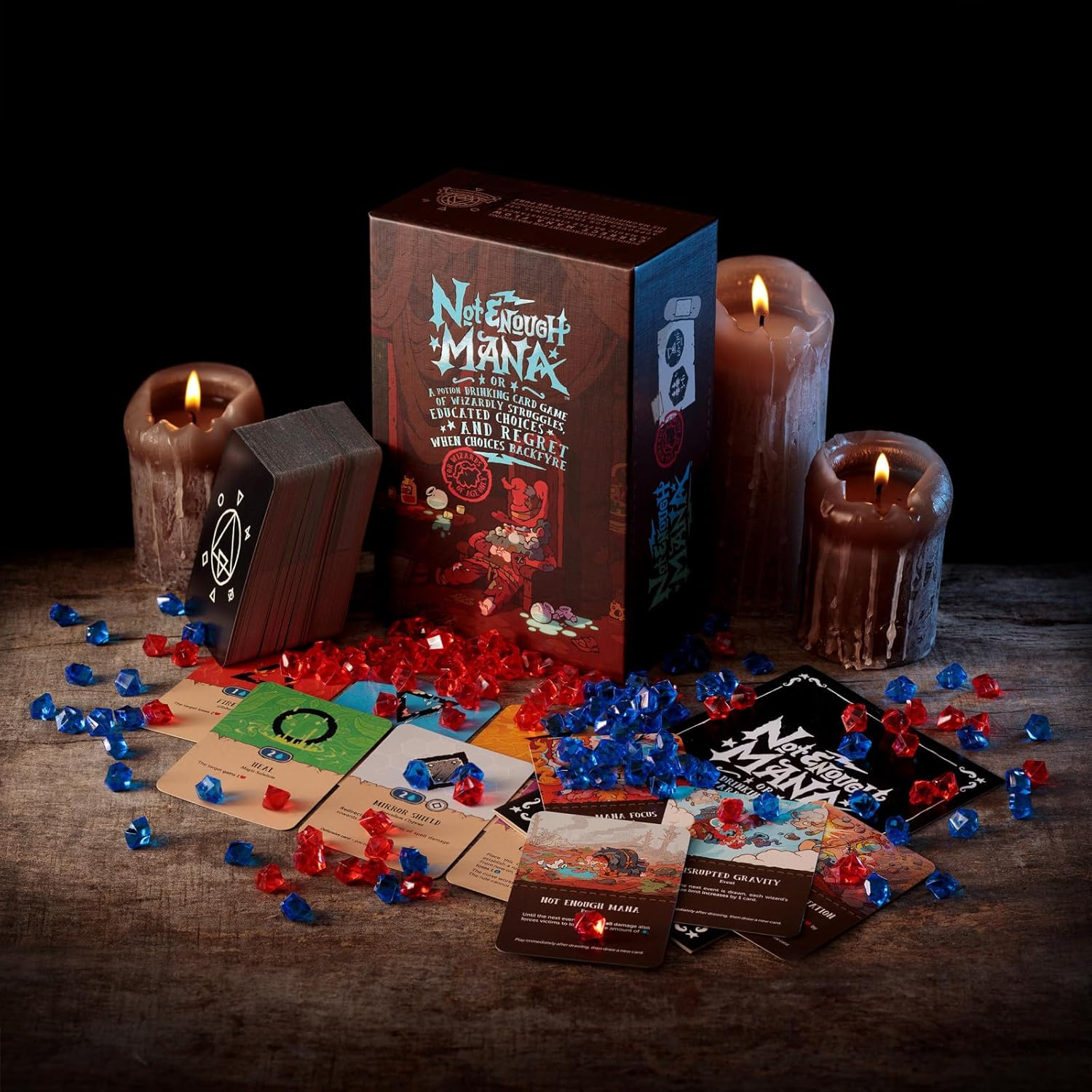 Board & Dice | Superhot Presents | Not Enough Mana | Potion-Drinking Card Game | 3-6 Players, Ages 18+ image number 1