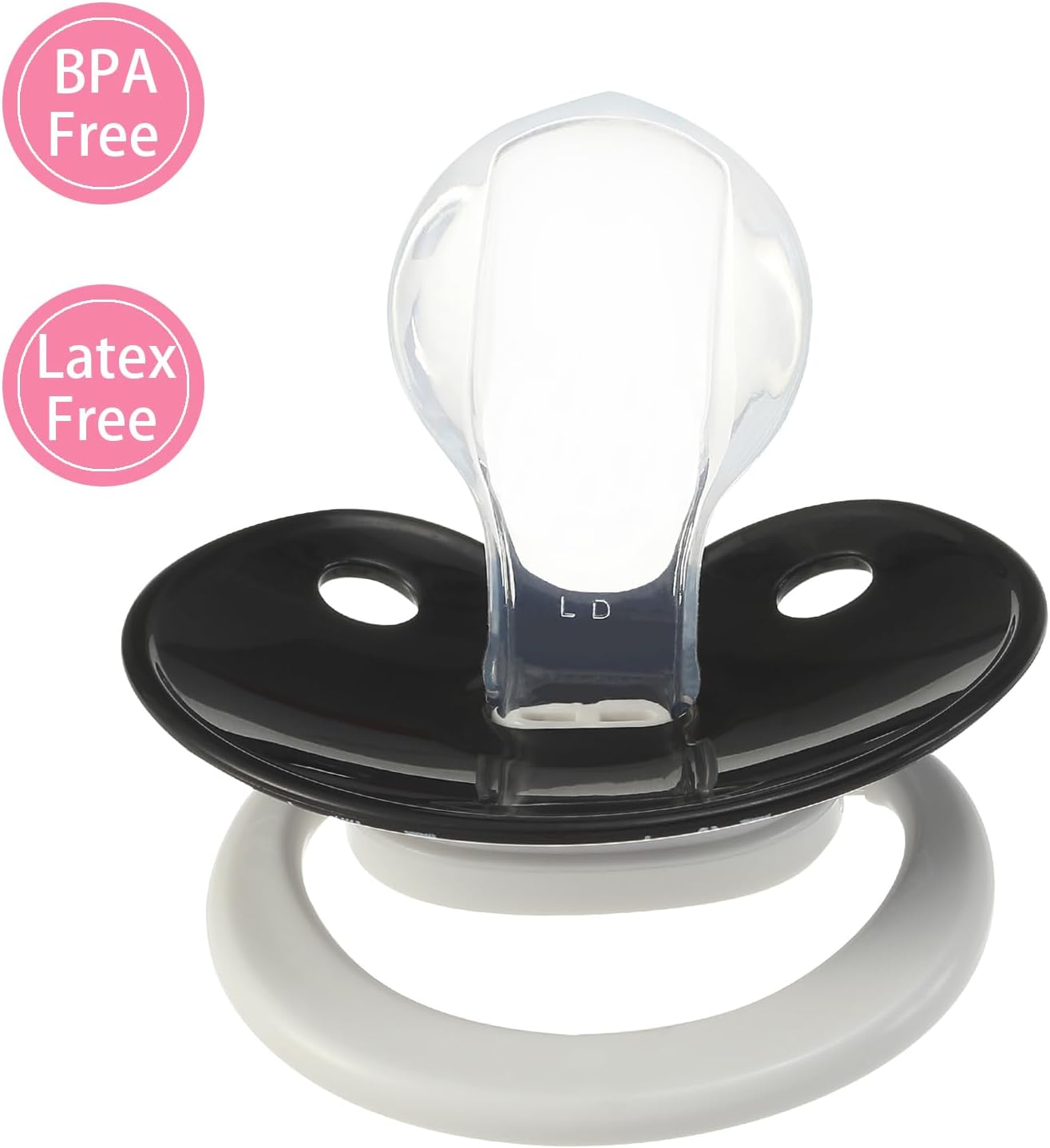 Adult Sized Pacifier Large Shield Pacifiers Butterfly Shaped Cute Printed Pacifier image number 1