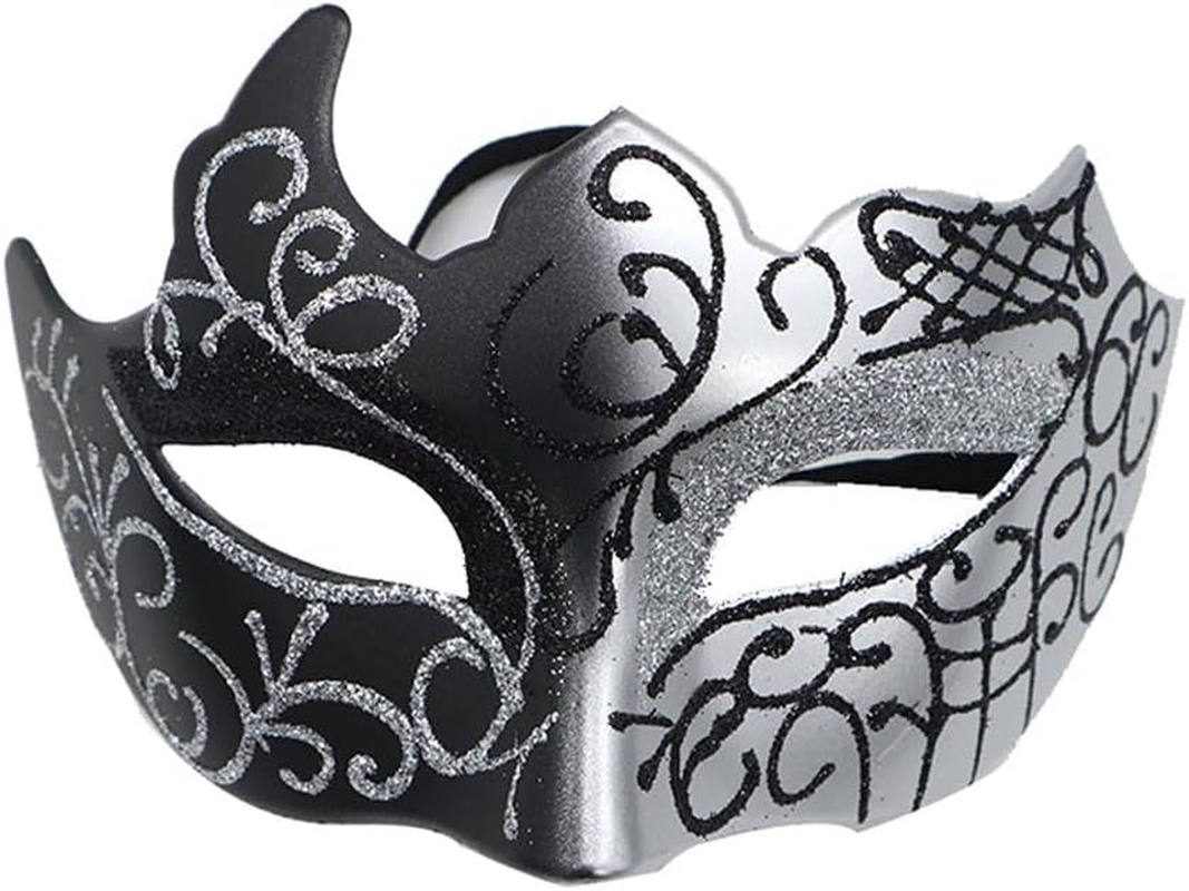 ONESWI Men Masquerade Mask Venetian Mask Greek Roman Mask Mardi Gras Mask Masquerade Mask for Men - Gold image number 2